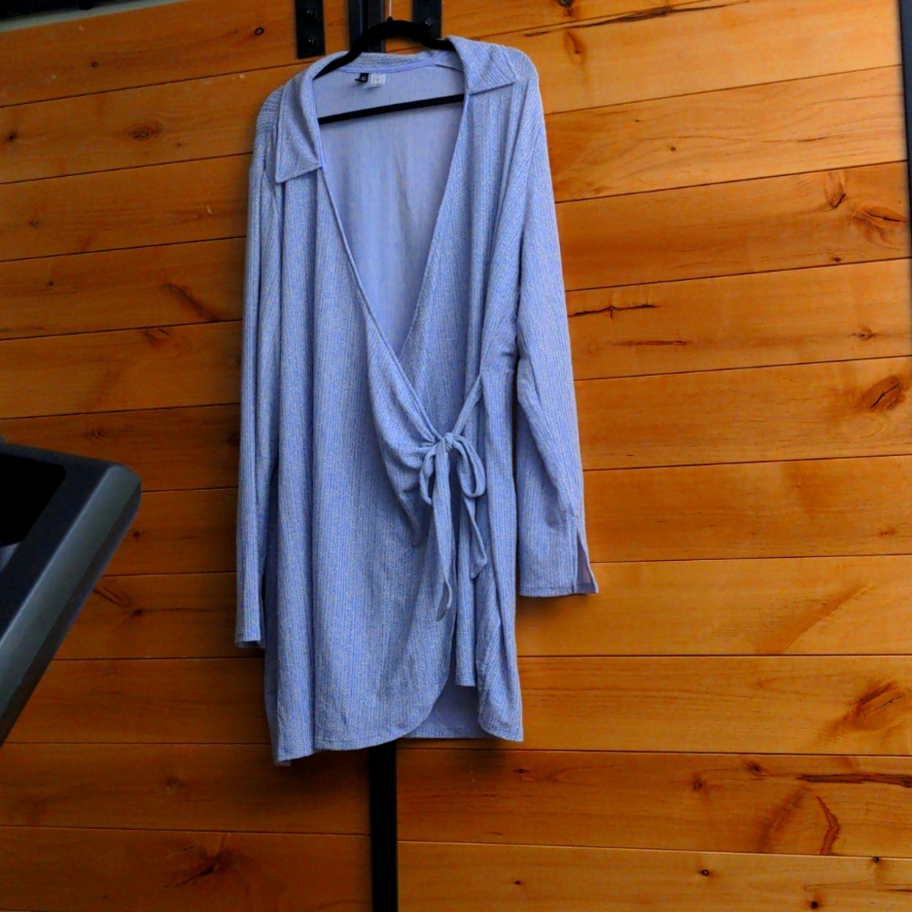 Divided Blue Mini Dress